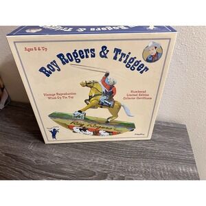 Roy Rogers And Trigger Vintage Reproduction Wind Up Toy